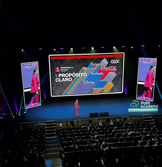 Carine Paiva durante palestra de encerramento no Acelera Food Nation 2025, em São Paulo
